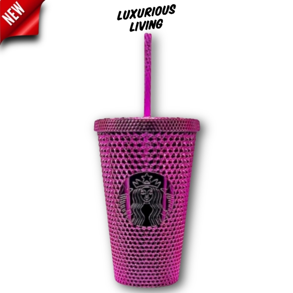 Starbucks Plastic Bling Cold Cup - 16 FL OZ